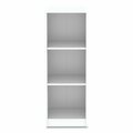Workspace By Alera Three-Shelf Narrow-Footprint Bookcase, 15.75 in. x 11.42 in. x 44.33 in., White ALEWS161248WT